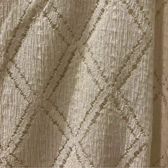 NWT London Times Off-White Diamond Lace Midi Sleeveless Dress (16) - Picture 7 of 8